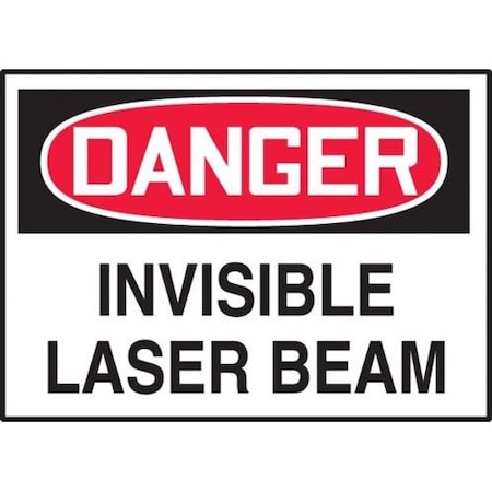 OSHA DANGER SAFETY LABEL INVISIBLE LRAD113XVE